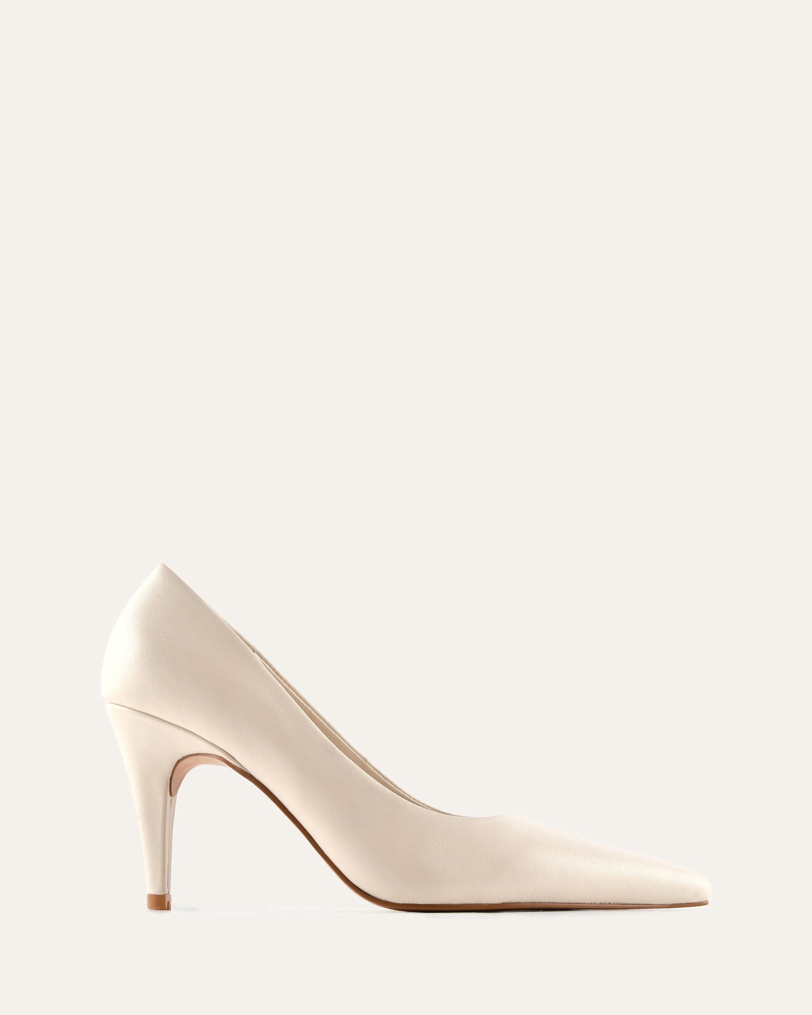 DASH HIGH HEELS OFF WHITE LEATHER image
