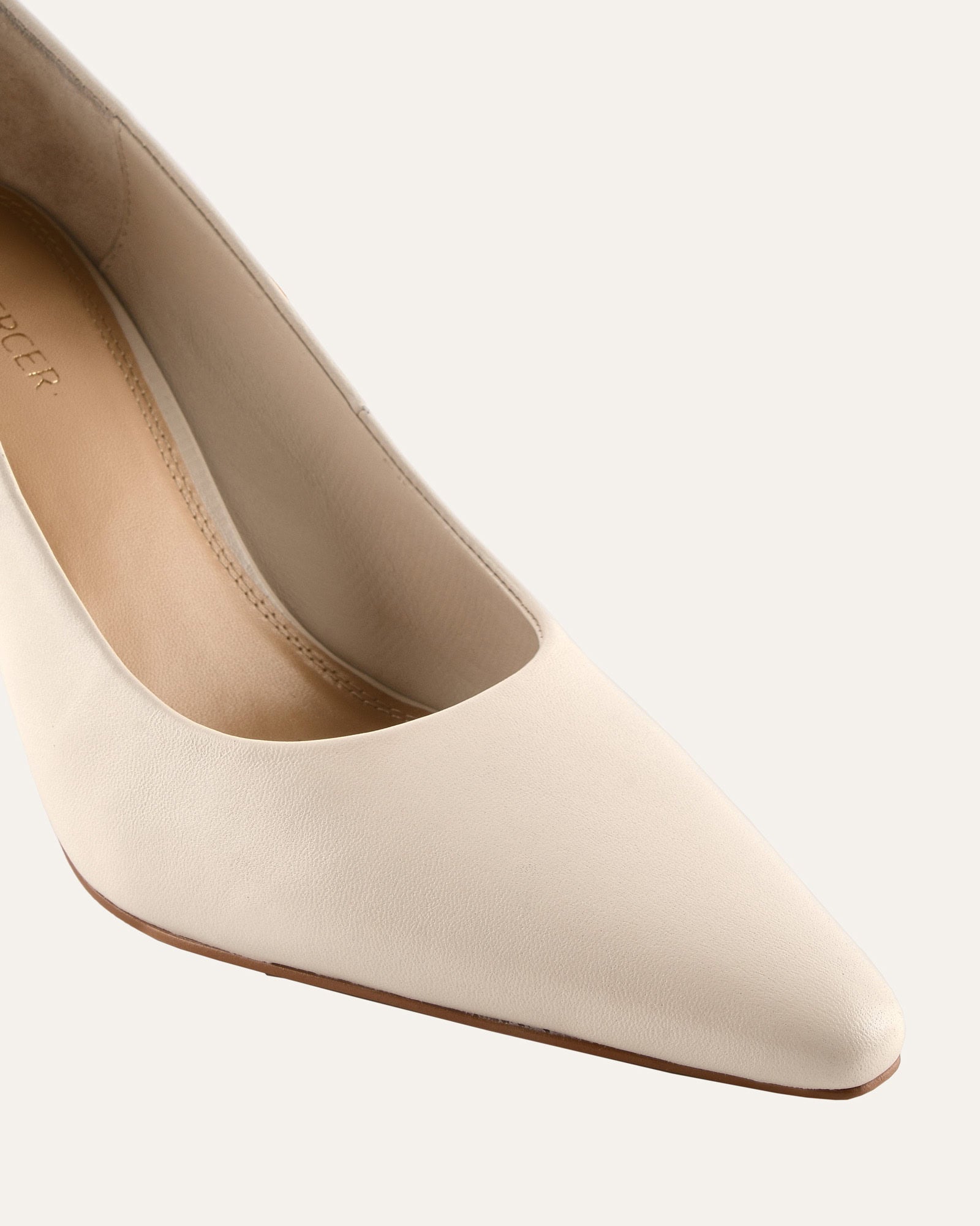DASH HIGH HEELS OFF WHITE LEATHER image