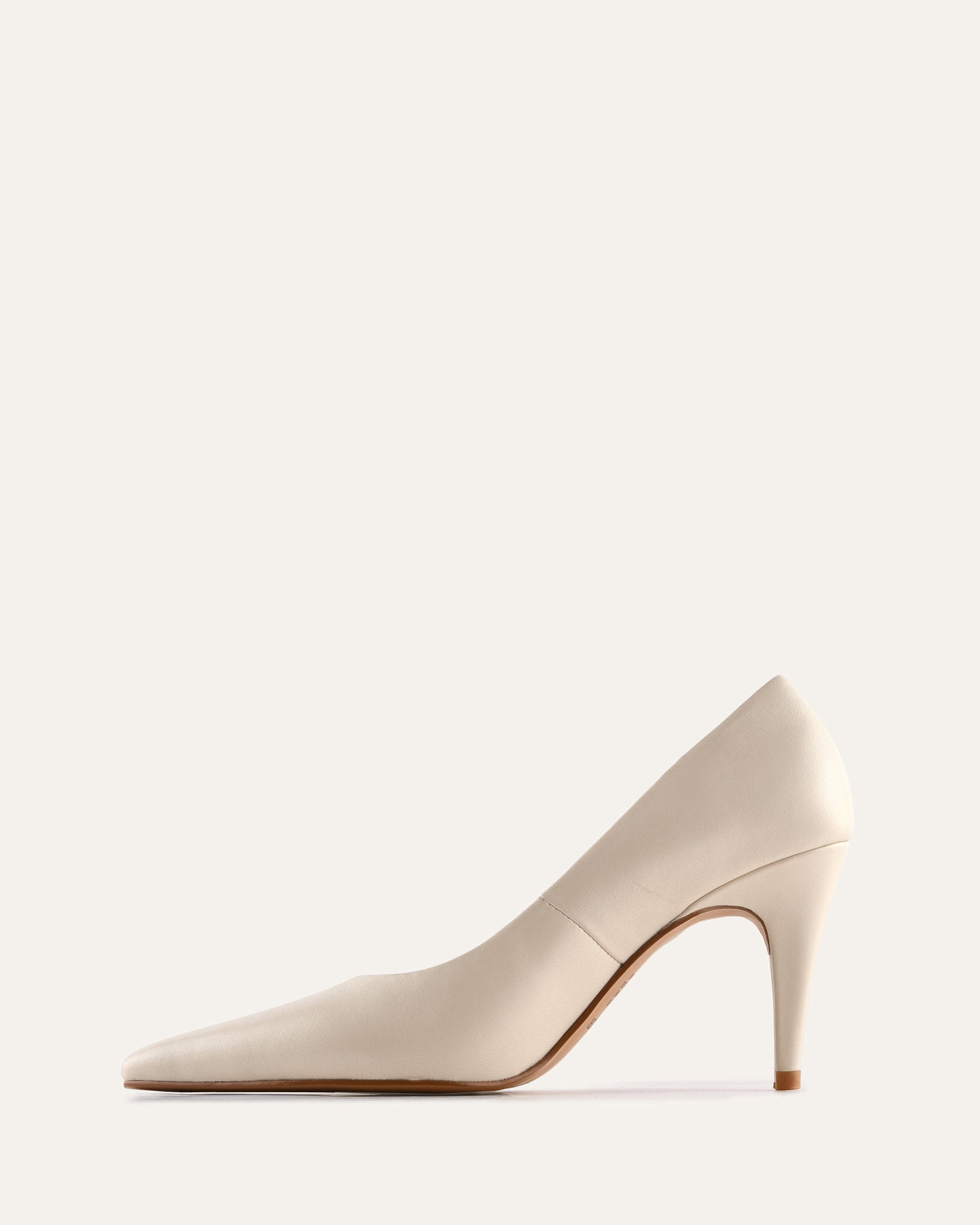 DASH HIGH HEELS OFF WHITE LEATHER image