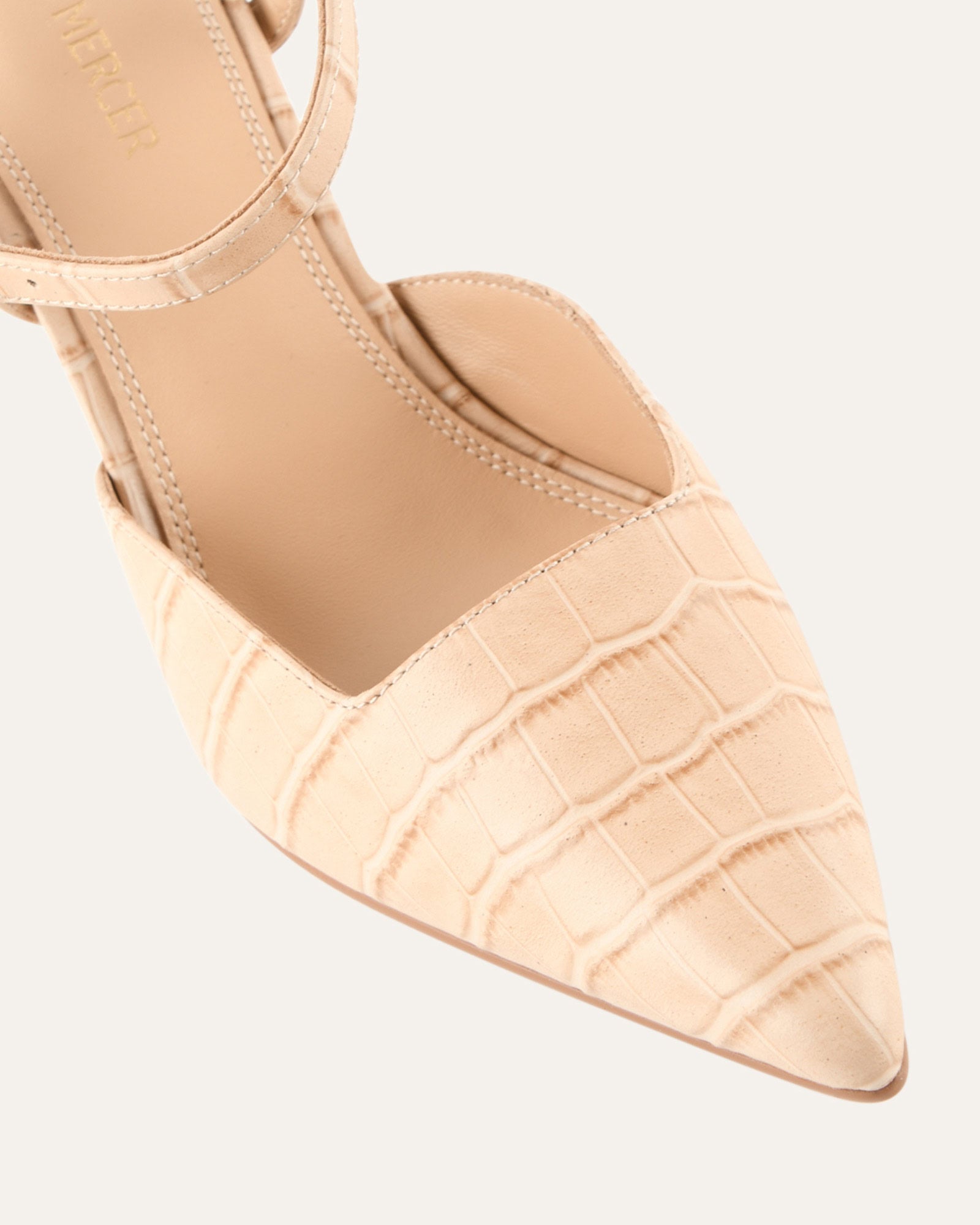 DAWN HIGH HEELS BEIGE CROC image