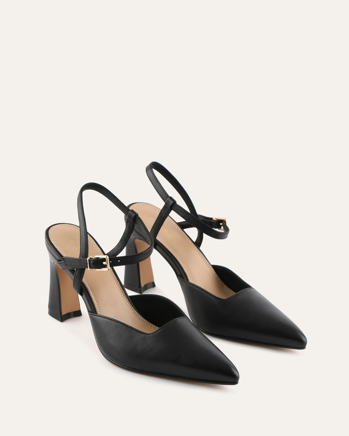 DAWN HIGH HEELS BLACK LEATHER