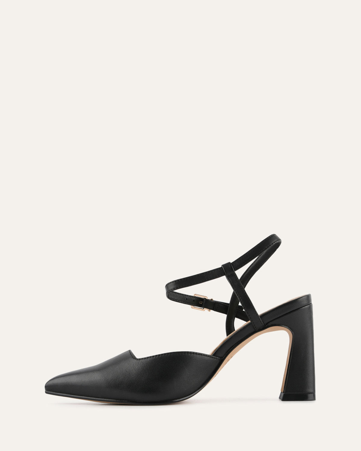 DAWN HIGH HEELS BLACK LEATHER