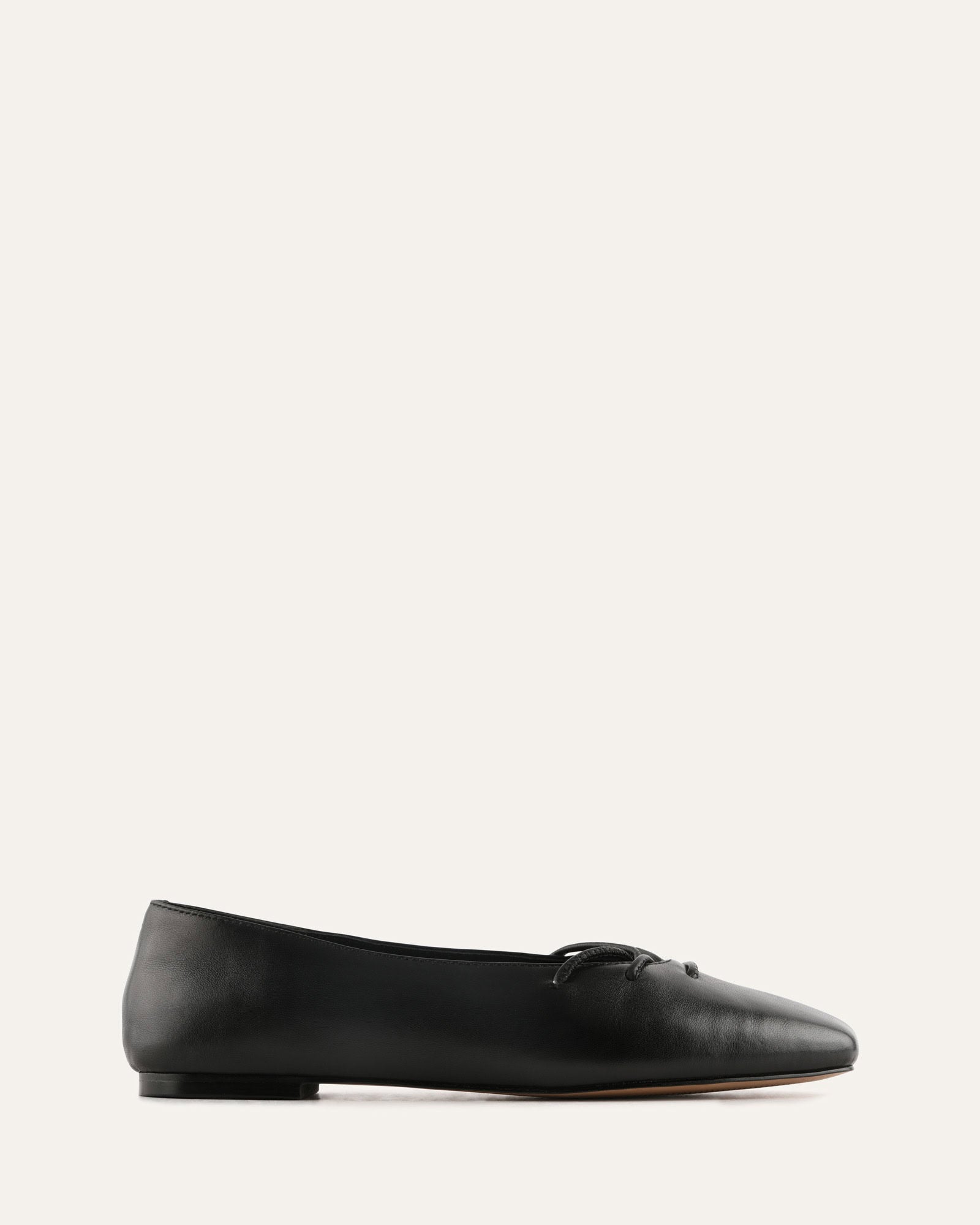 DIONE DRESS FLATS BLACK LEATHER image