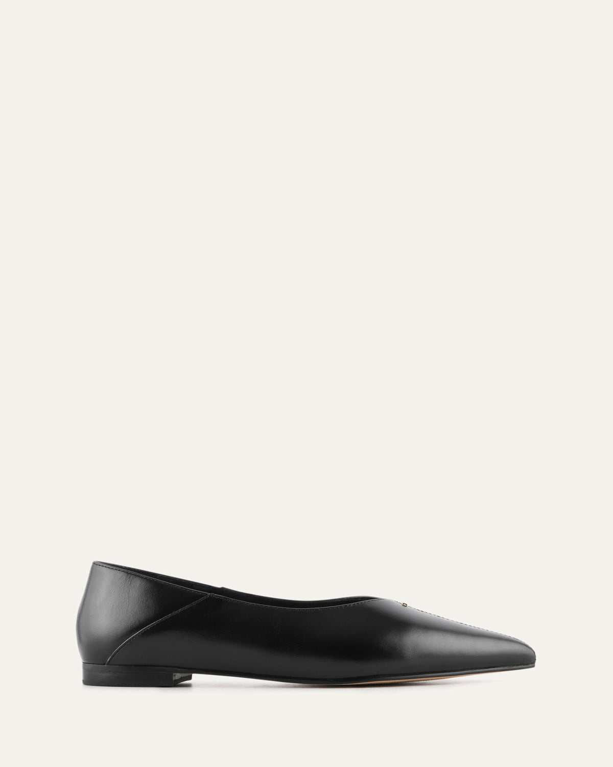 DIXON BALLET FLATS BLACK LEATHER