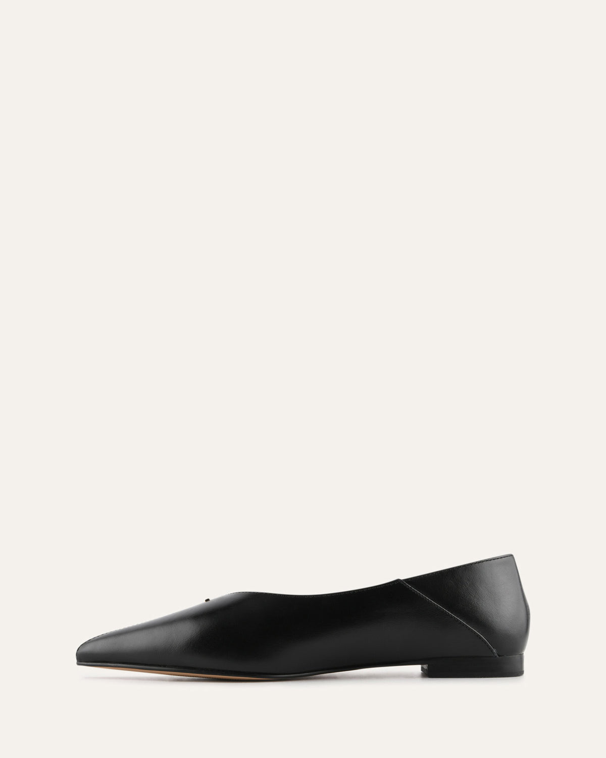 DIXON BALLET FLATS BLACK LEATHER