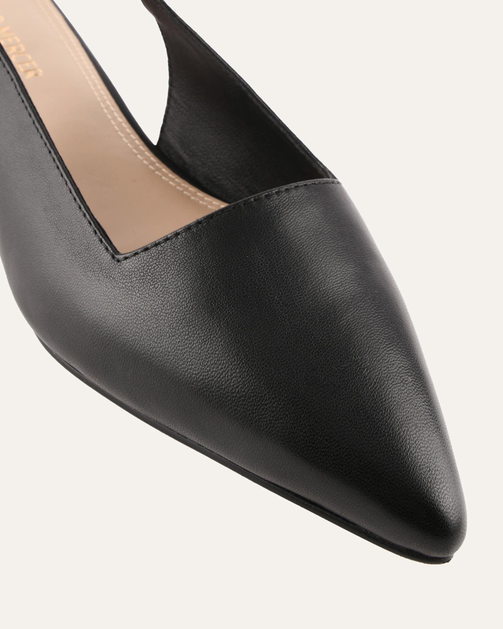ECLIPSE DRESS FLATS BLACK LEATHER image