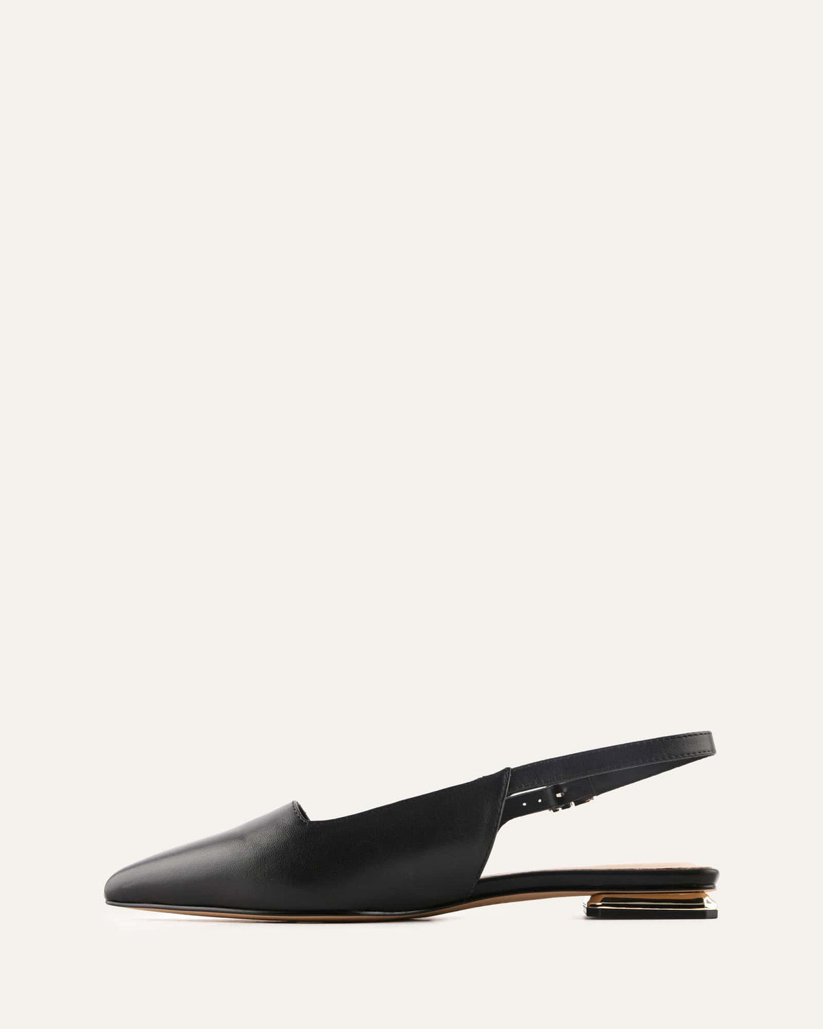 ECLIPSE DRESS FLATS BLACK LEATHER