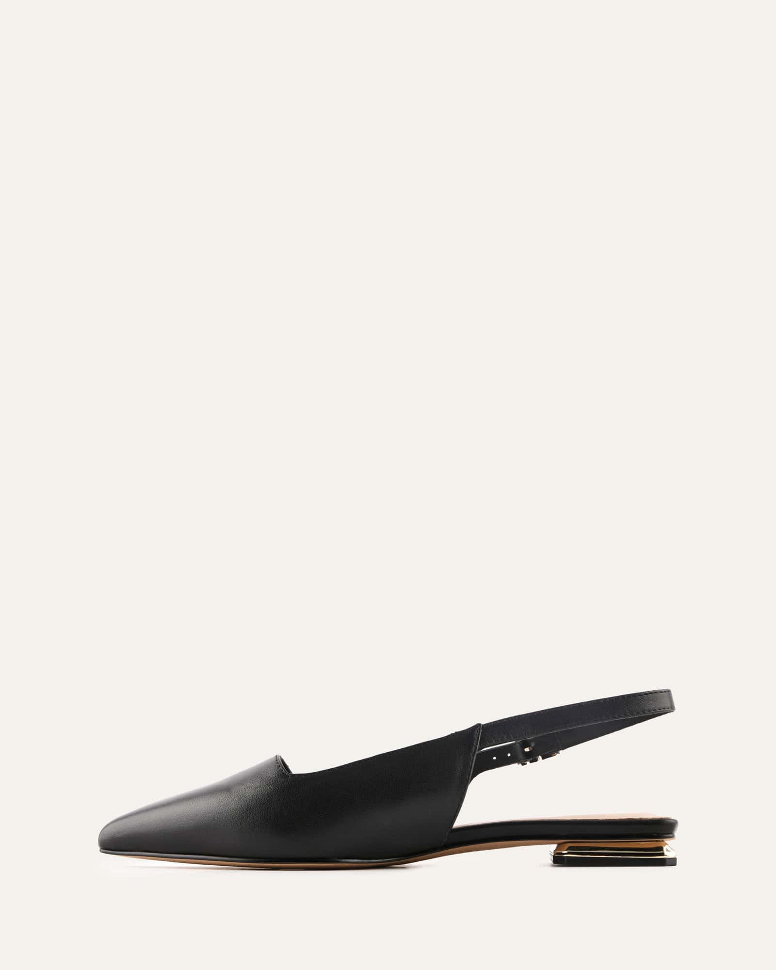 ECLIPSE DRESS FLATS BLACK LEATHER image