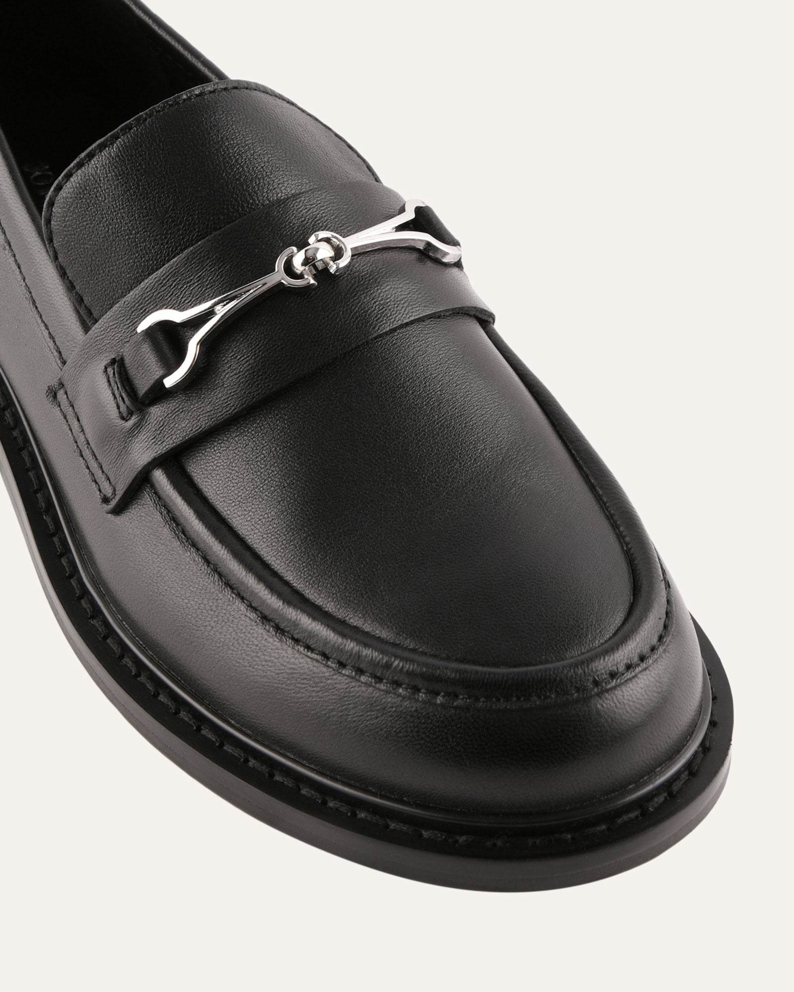 EDGAR LOAFERS BLACK LEATHER image