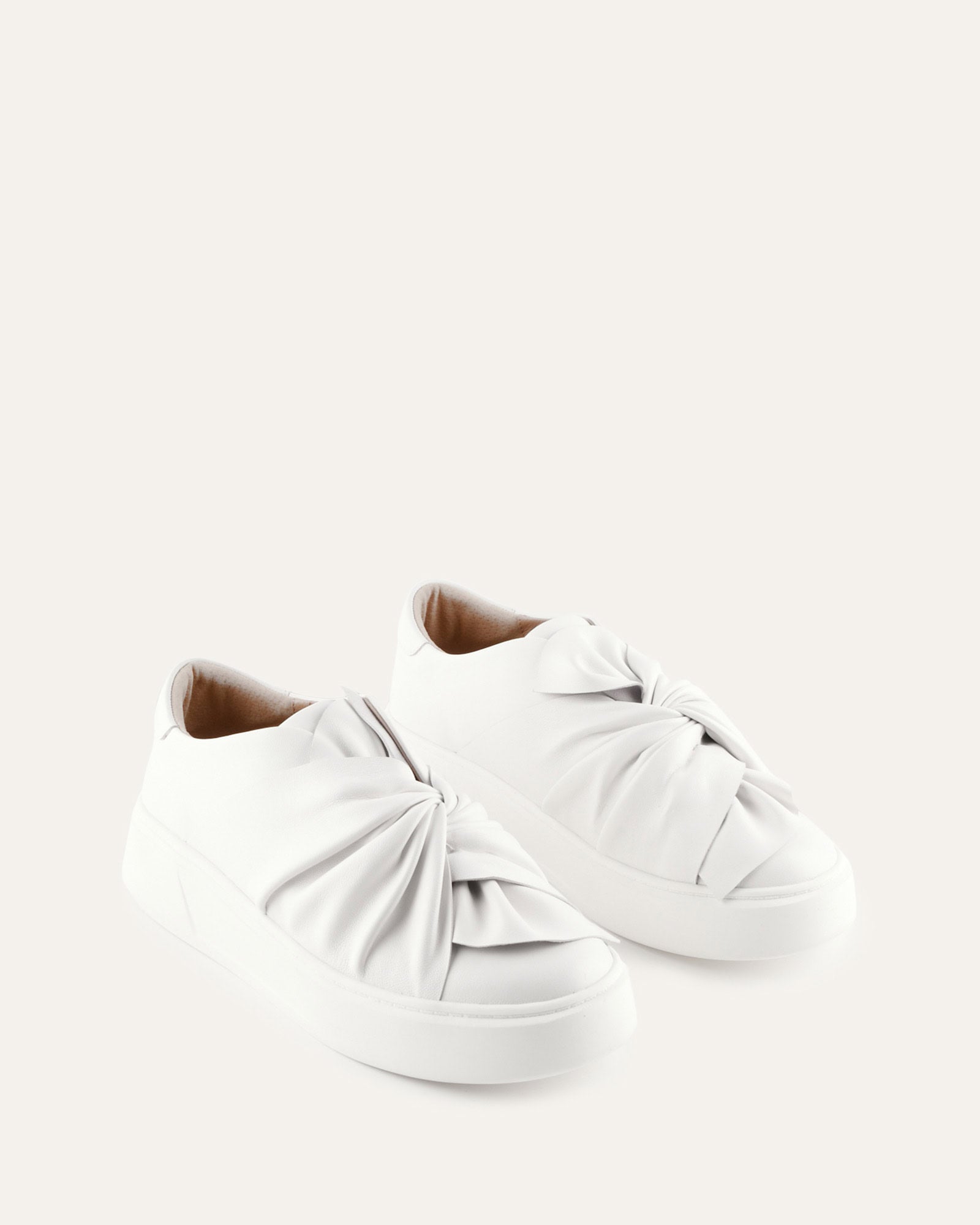 EDIE SNEAKERS WHITE LEATHER image