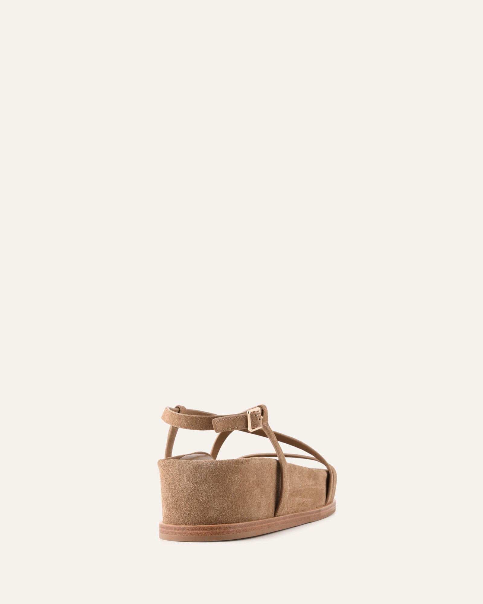 ELK FLAT SANDALS LATTE SUEDE image
