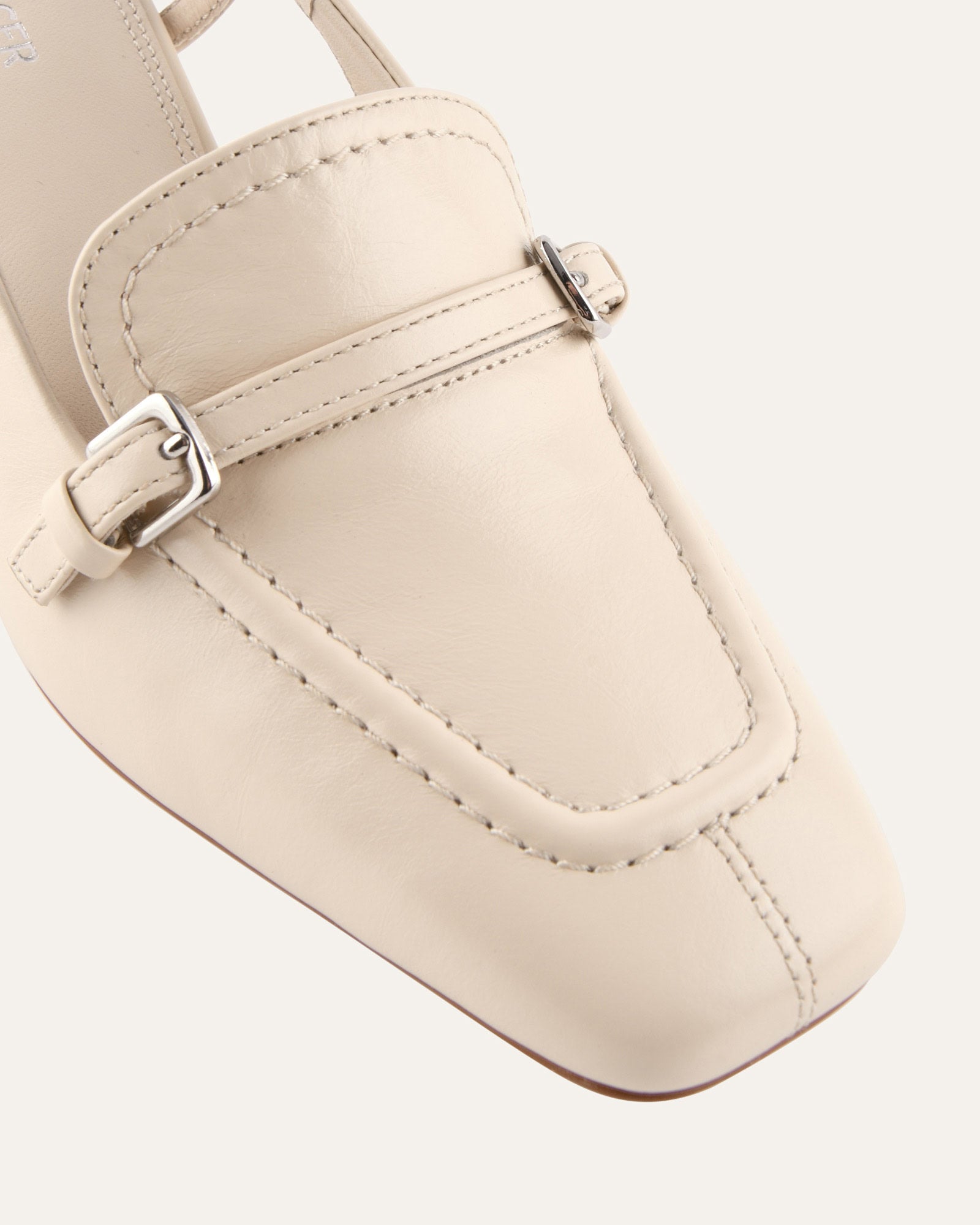 ELLERY MID HEELS OFF WHITE LEATHER image