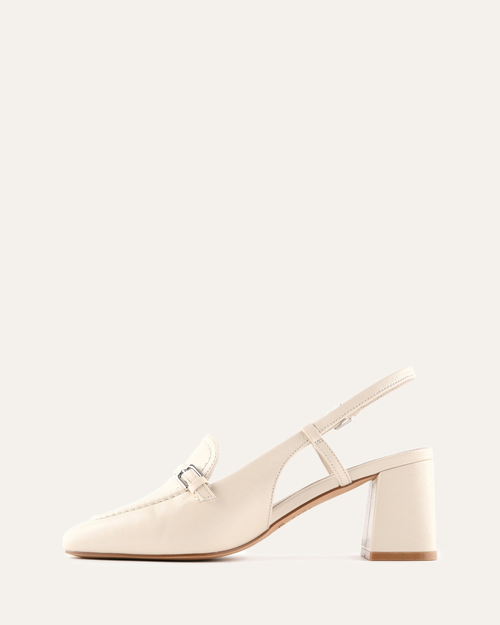 ELLERY MID HEELS OFF WHITE LEATHER image