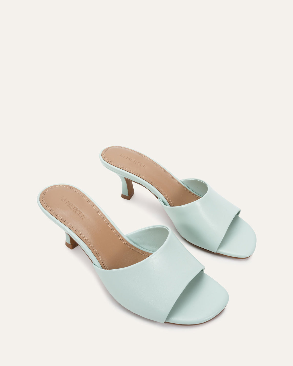 ELMA LOW SANDALS MULE MINT LEATHER