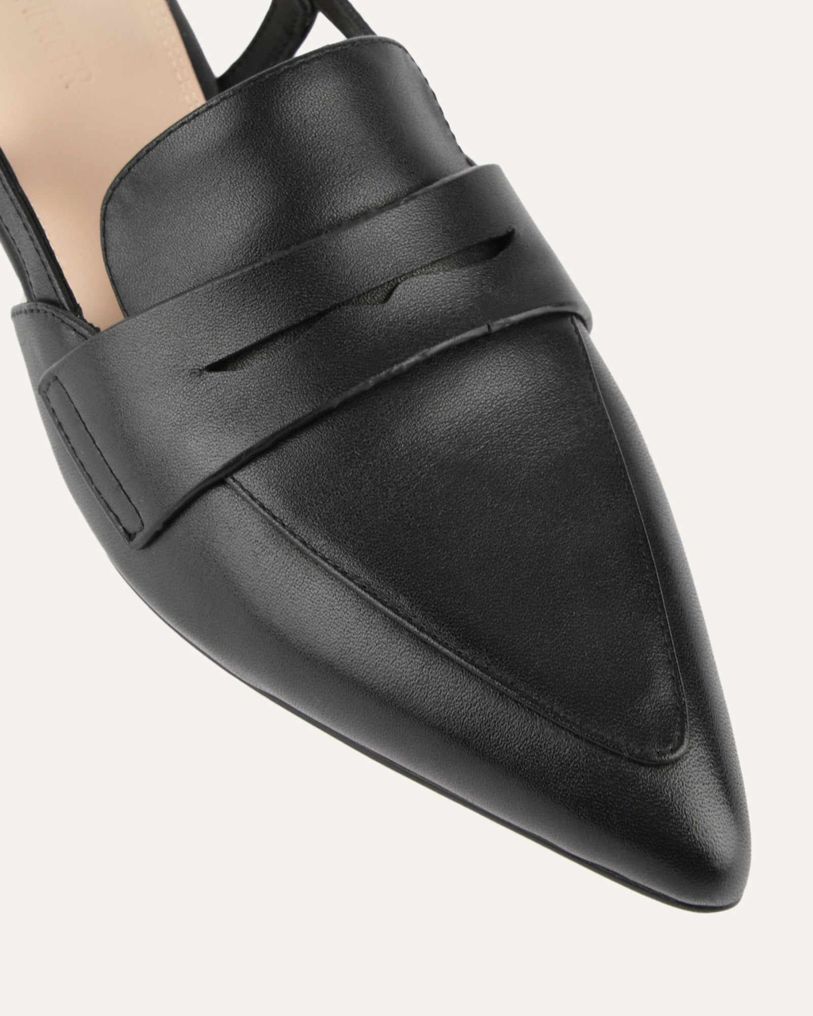 ELOISE DRESS FLATS BLACK LEATHER image