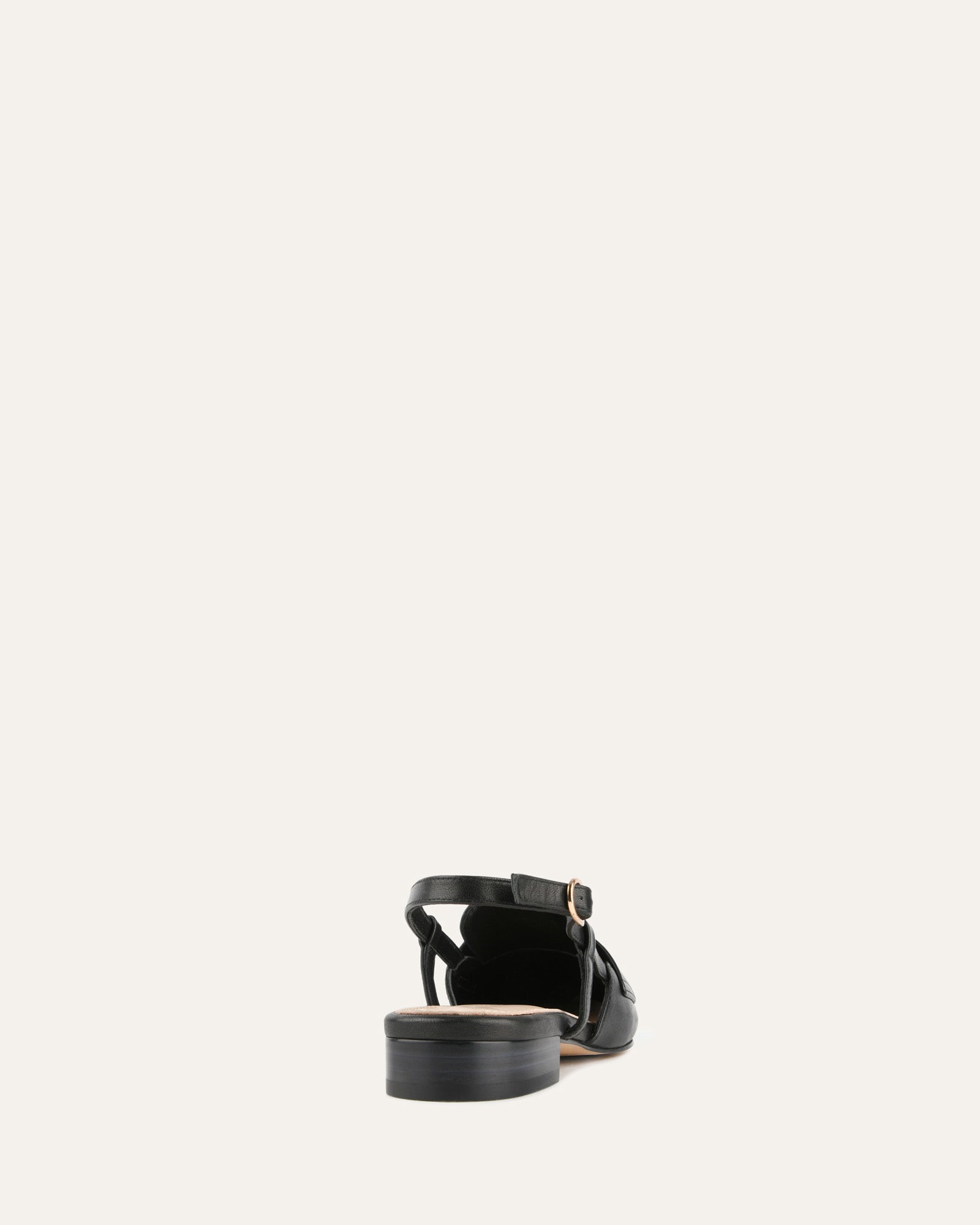 ELOISE DRESS FLATS BLACK LEATHER image