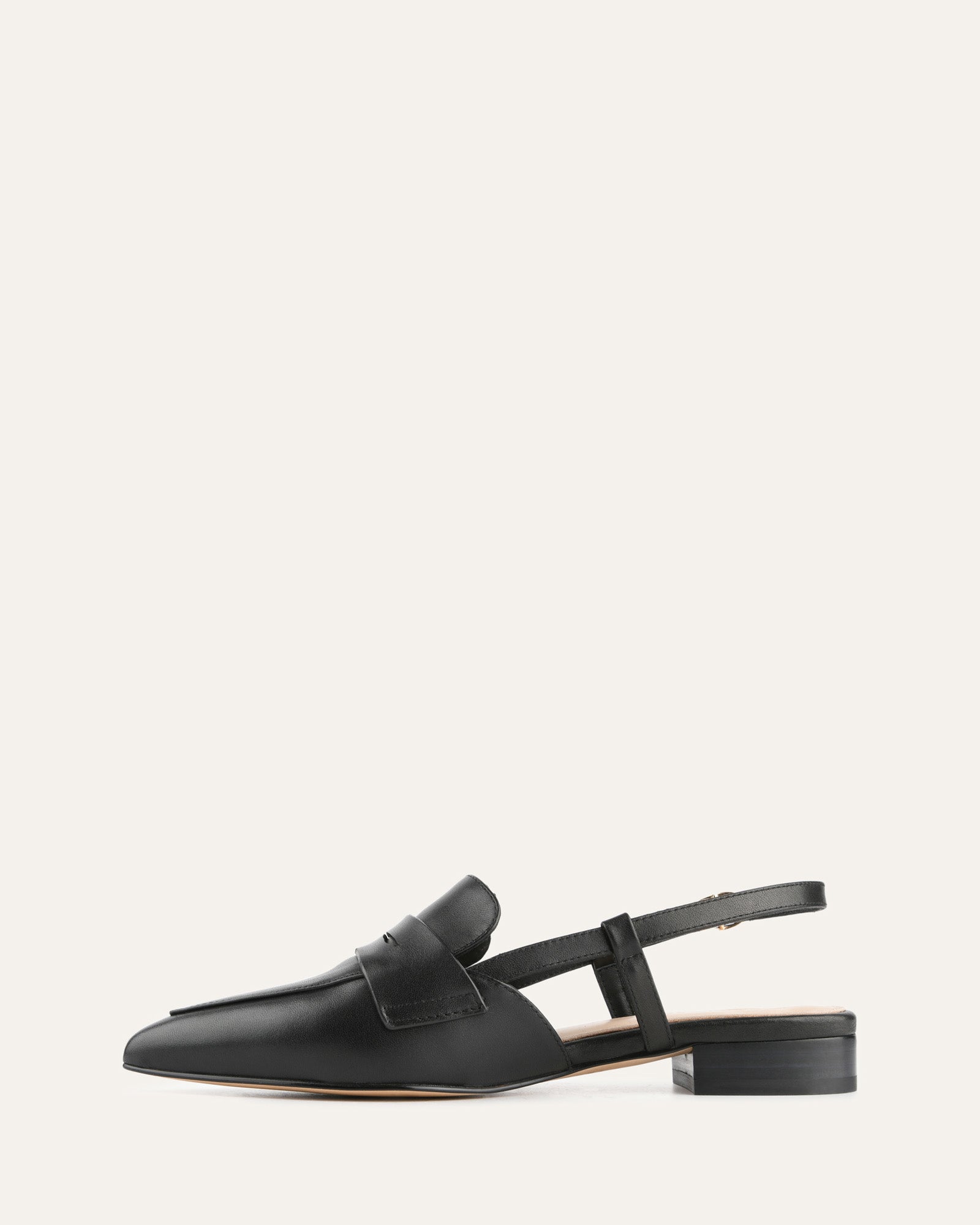 ELOISE DRESS FLATS BLACK LEATHER image