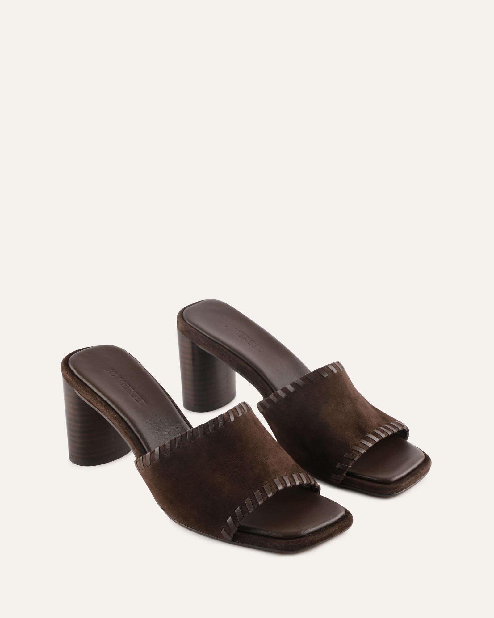 ELSA MID SANDALS CHOCOLATE SUEDE image