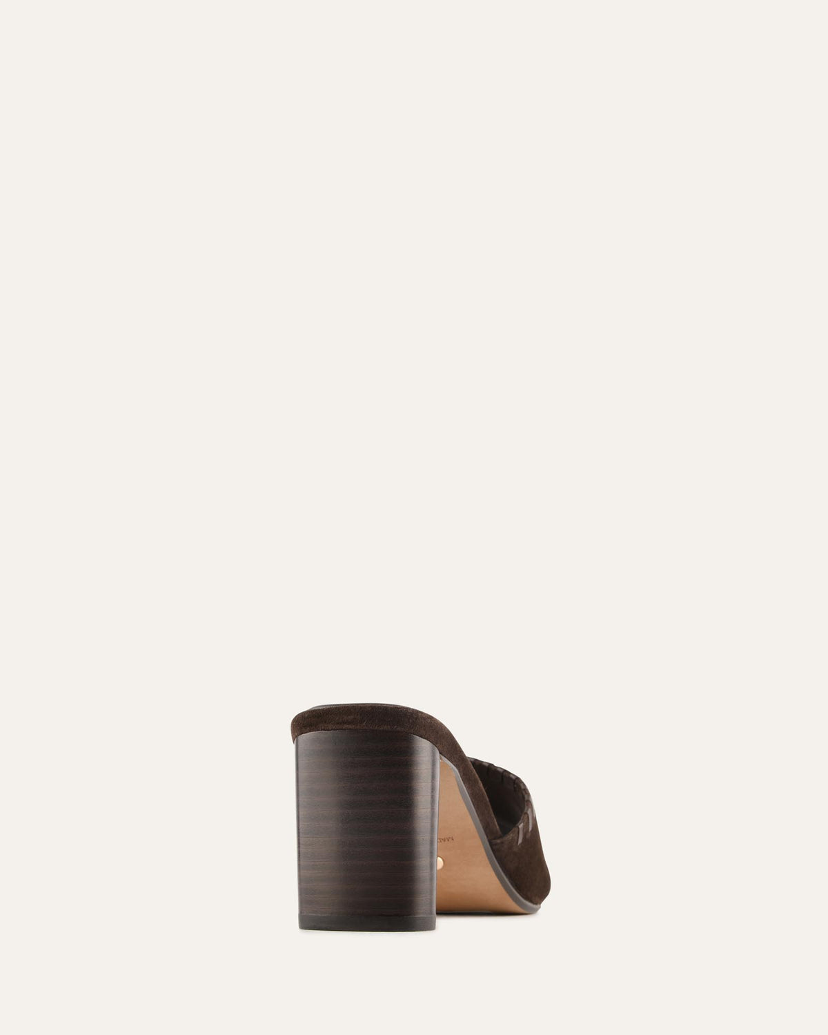 Brown sandal on a white background