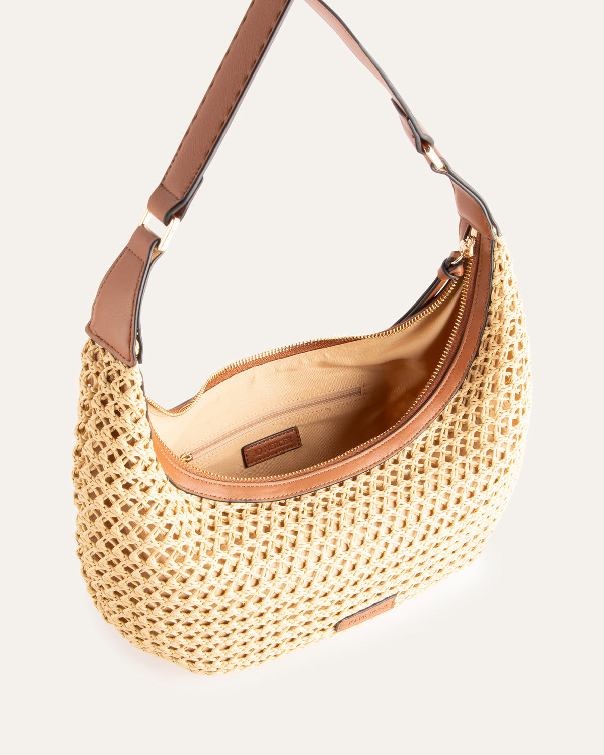 ELWOOD SHOULDER BAG NATURAL RAFFIA