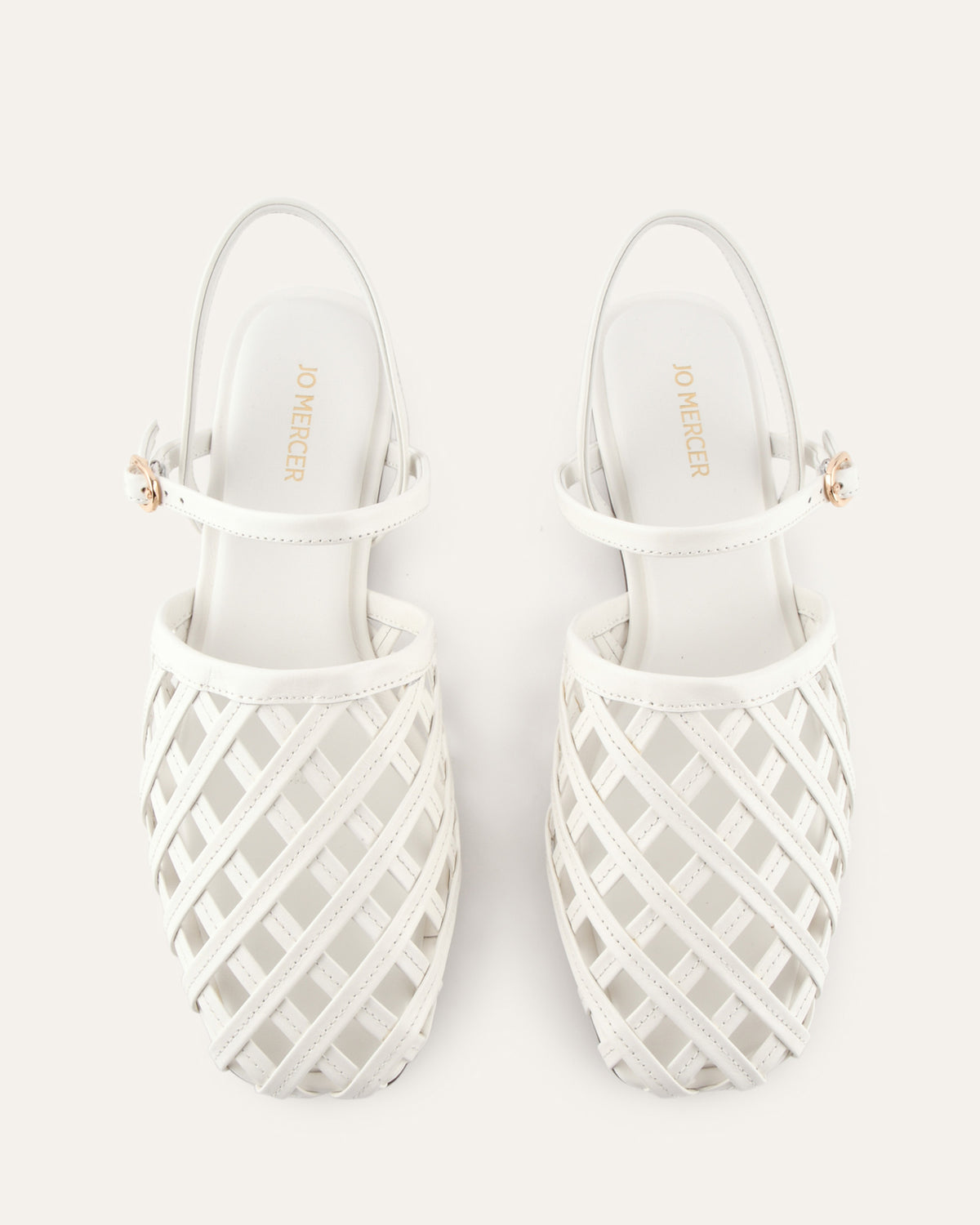 EROS CASUAL FLATS WHITE LEATHER