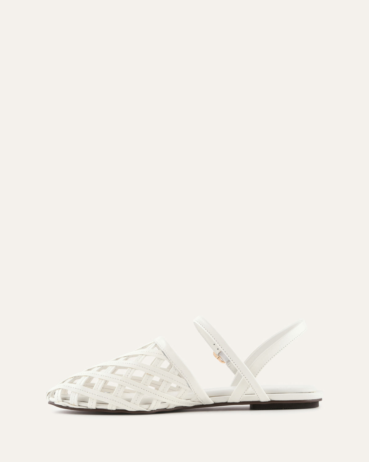 EROS CASUAL FLATS WHITE LEATHER