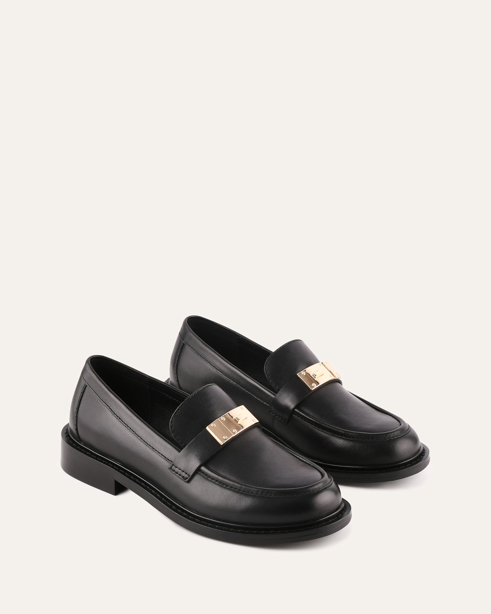 ERYN LOAFERS BLACK LEATHER image