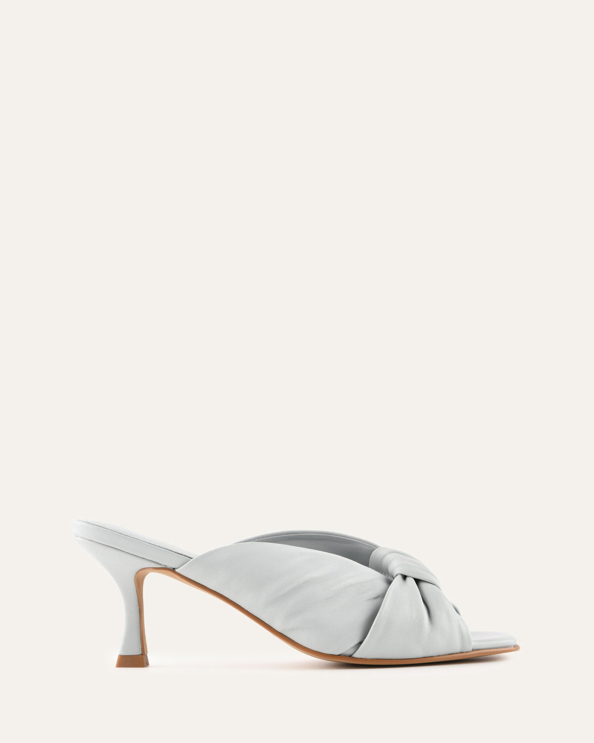 ESSENCE MID HEEL SANDALS DUSK BLUE LEATHER