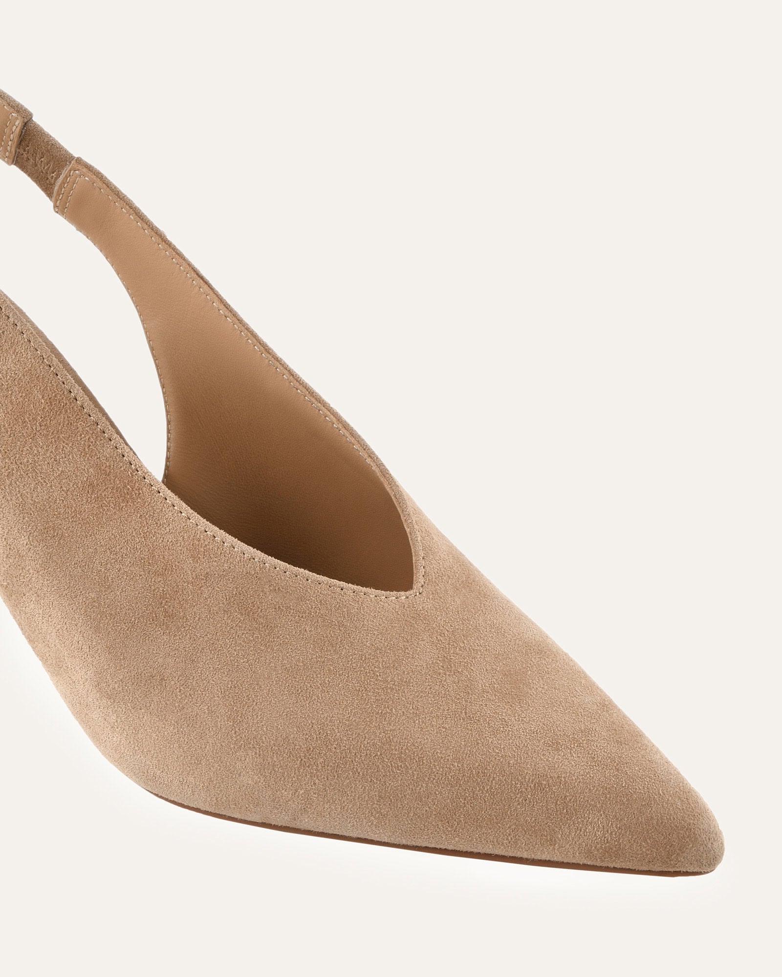 EVIE MID HEELS LATTE SUEDE image