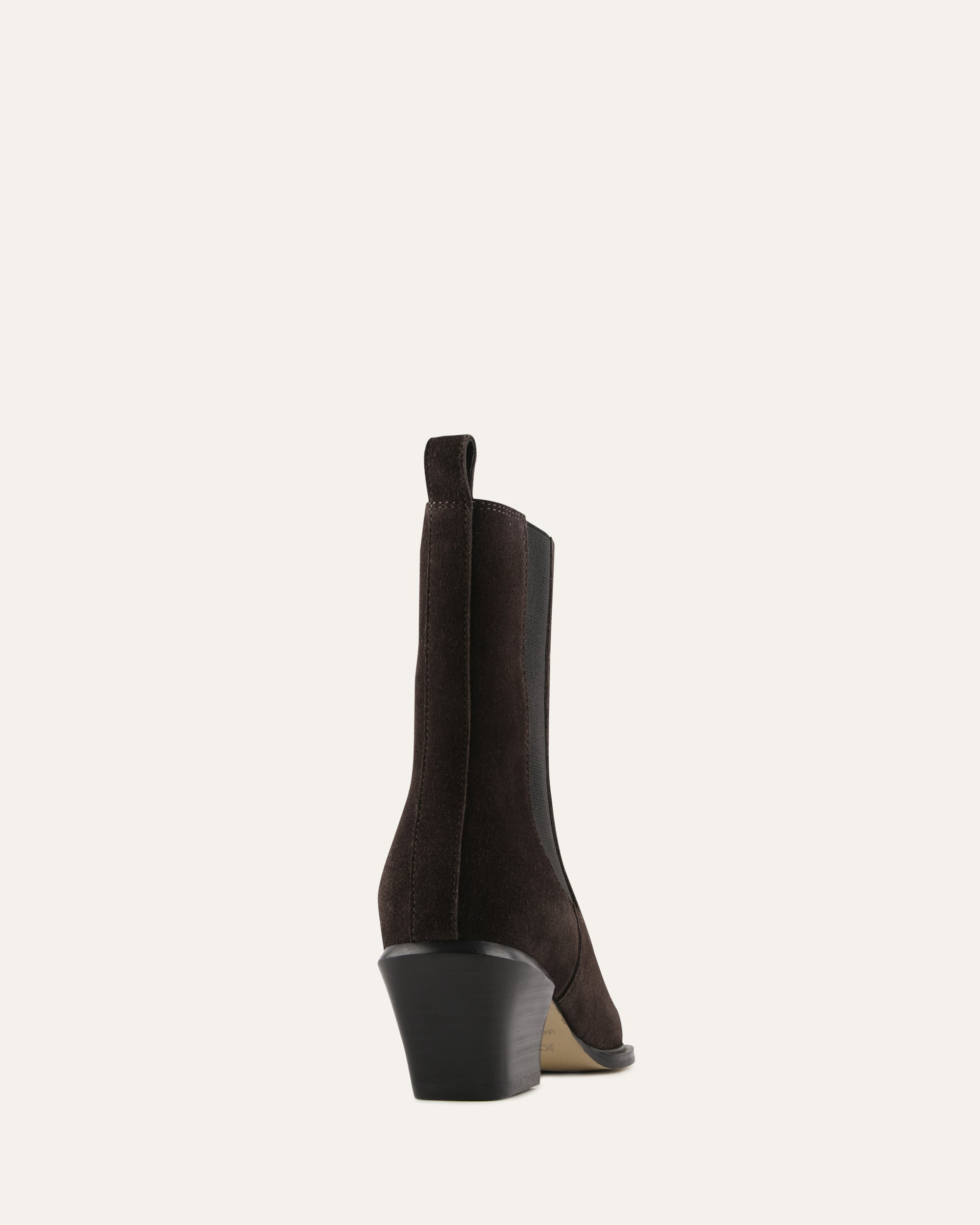 FABLE FLAT ANKLE BOOTS BITTER CHOC SUEDE image