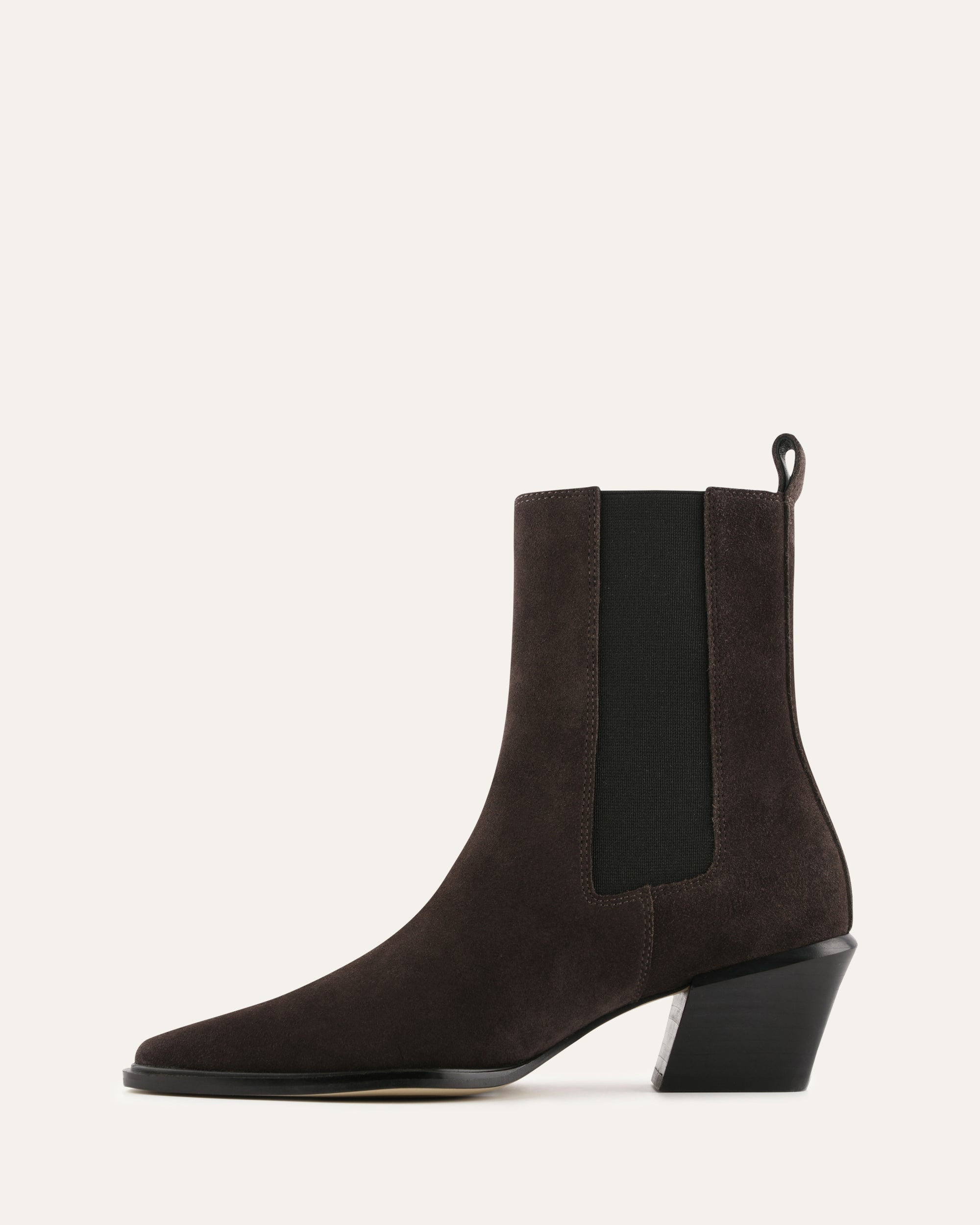 FABLE FLAT ANKLE BOOTS BITTER CHOC SUEDE image