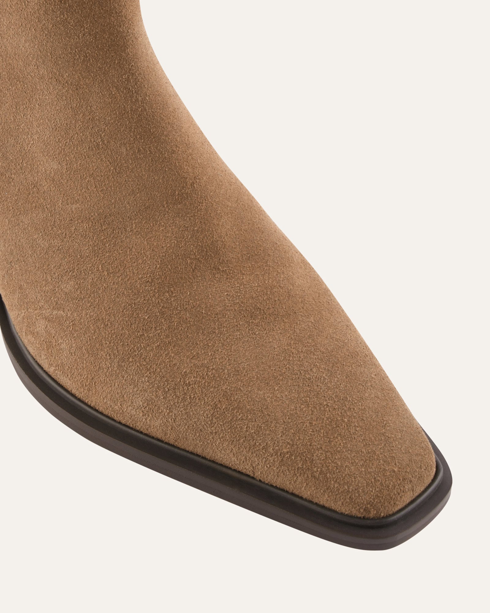 FARROW FLAT ANKLE BOOTS LATTE SUEDE image