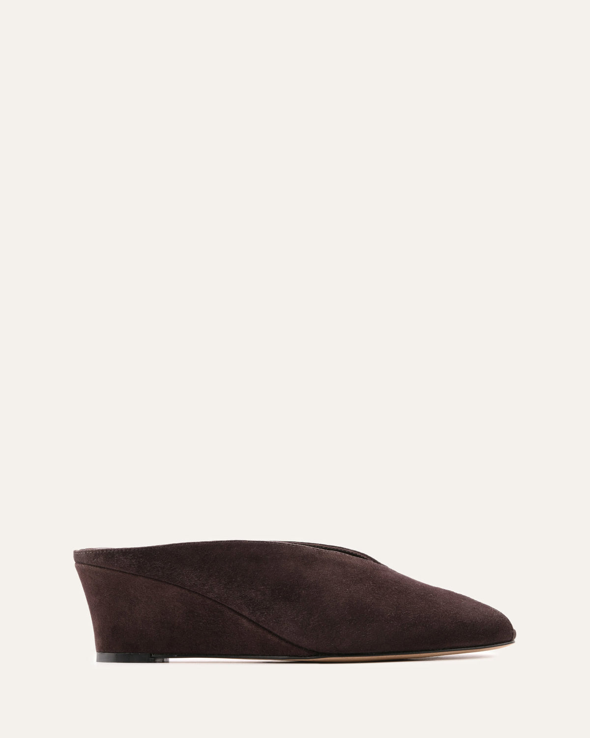FERRIS MID HEEL SANDALS BITTER CHOC SUEDE