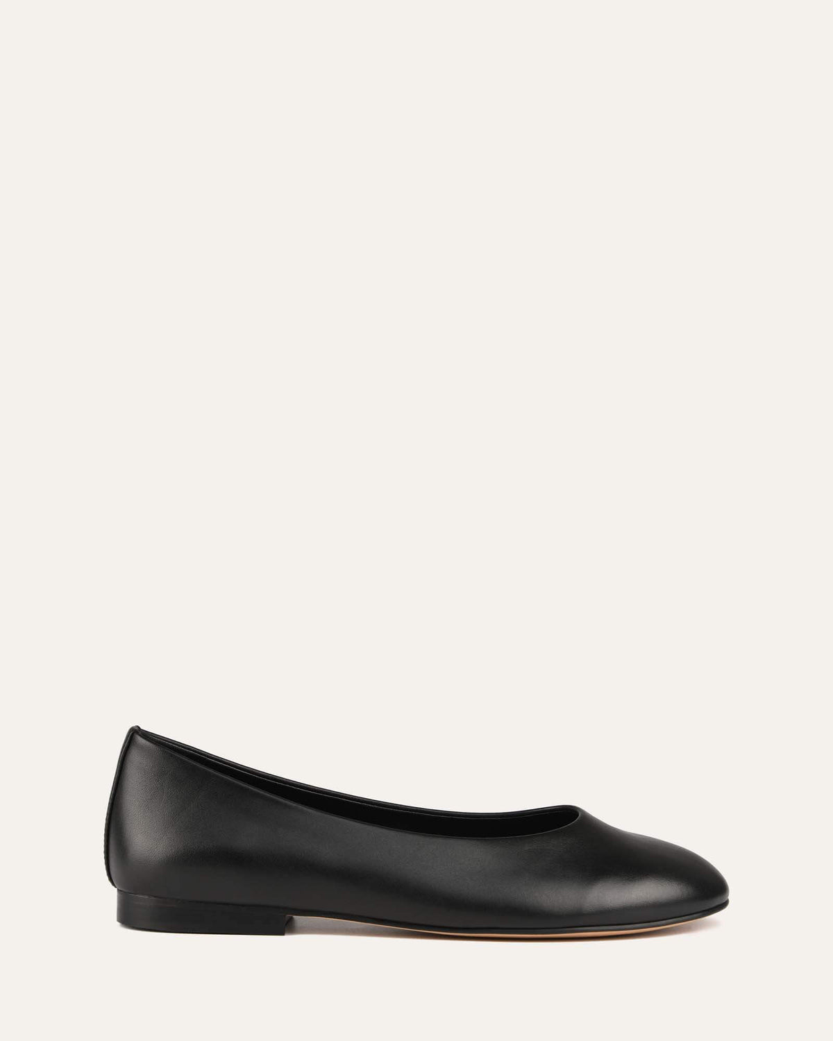 FINCH CASUAL FLATS BLACK LEATHER