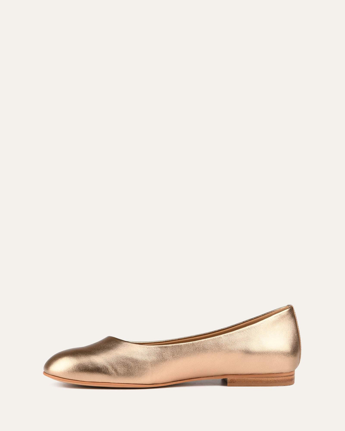 FINCH CASUAL FLATS GOLD LEATHER