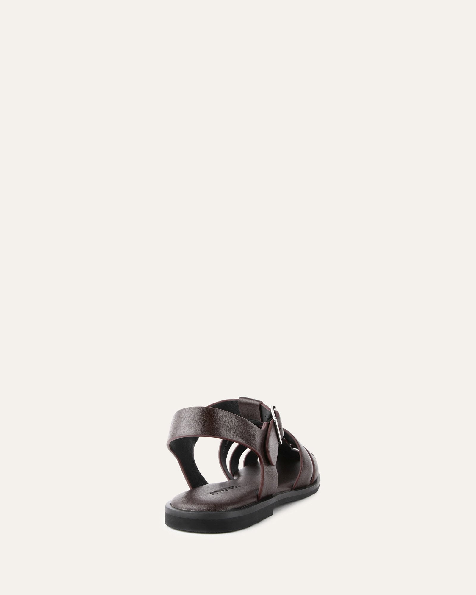 FINN FLAT SANDALS CHOCOLATE LEATHER image