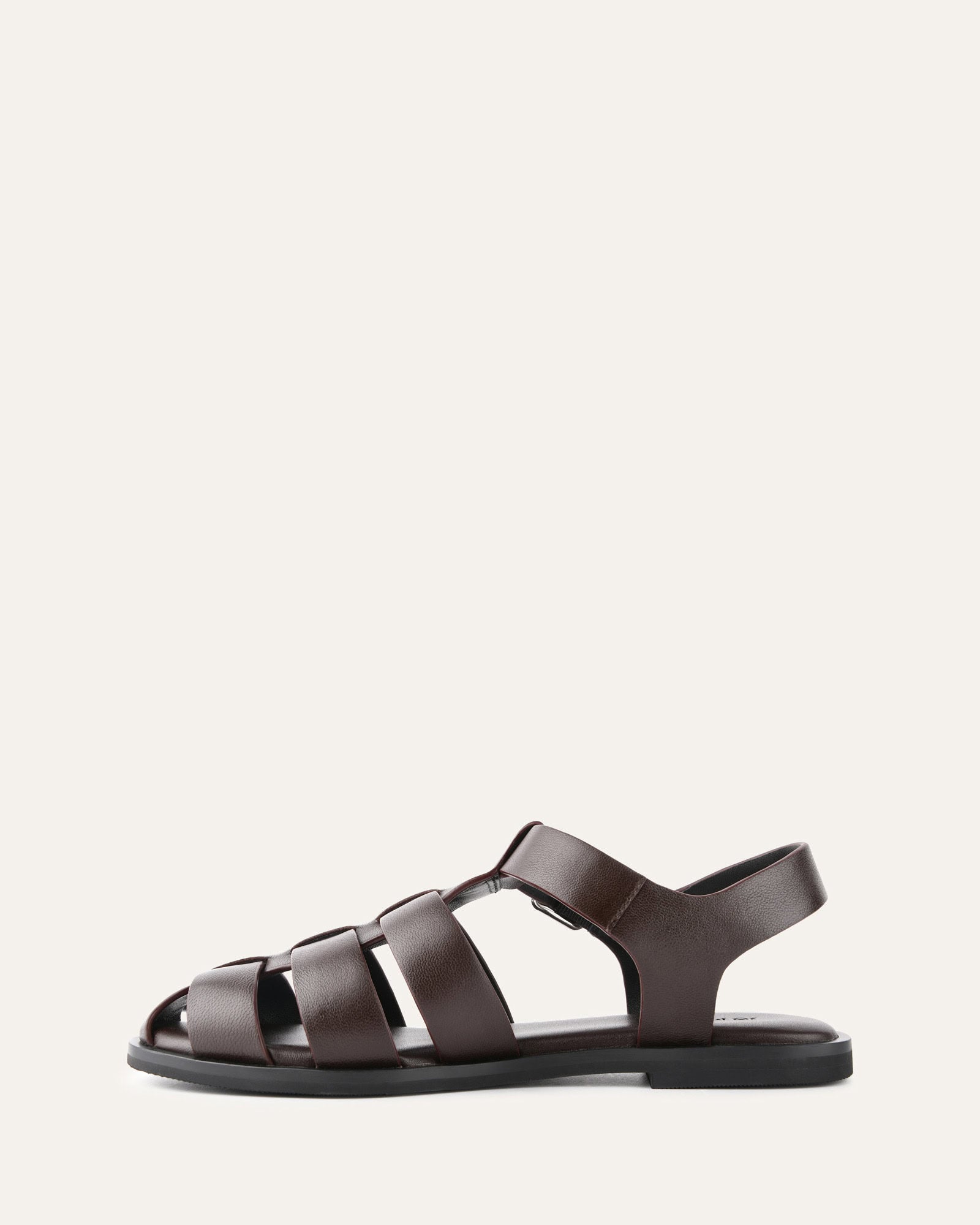 FINN FLAT SANDALS CHOCOLATE LEATHER image