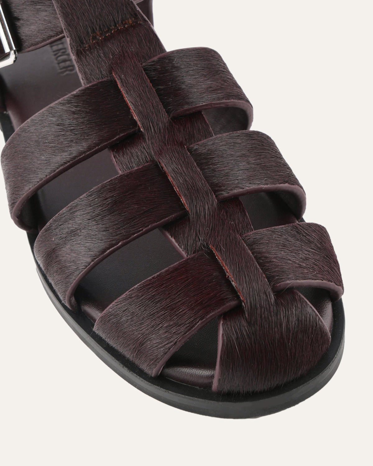 FINN FLAT SANDALS MERLOT LEATHER