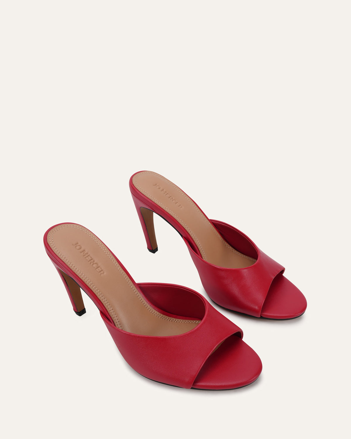 FLORENCE HIGH SANDALS LIPSTICK RED LEATHER