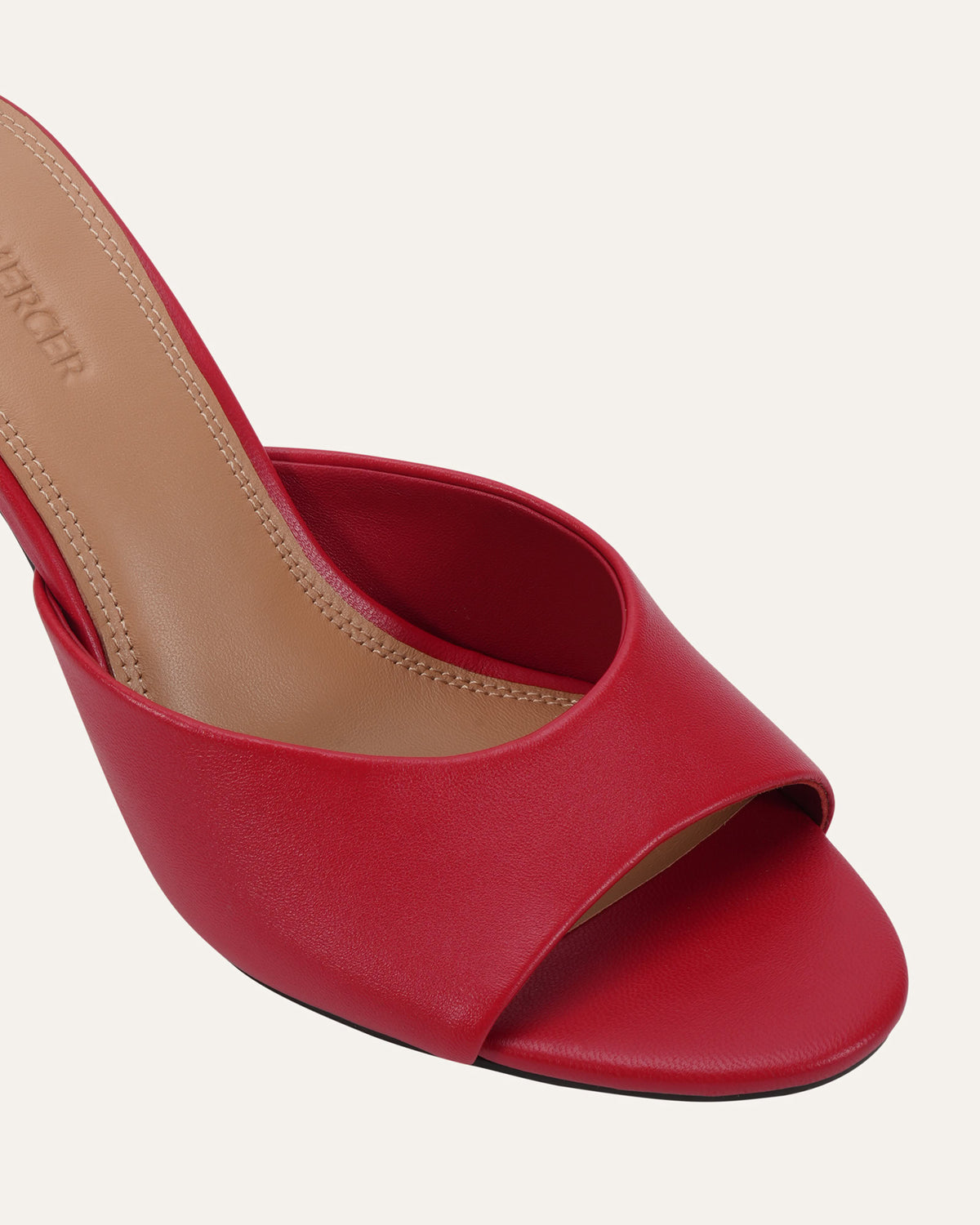 FLORENCE HIGH SANDALS LIPSTICK RED LEATHER