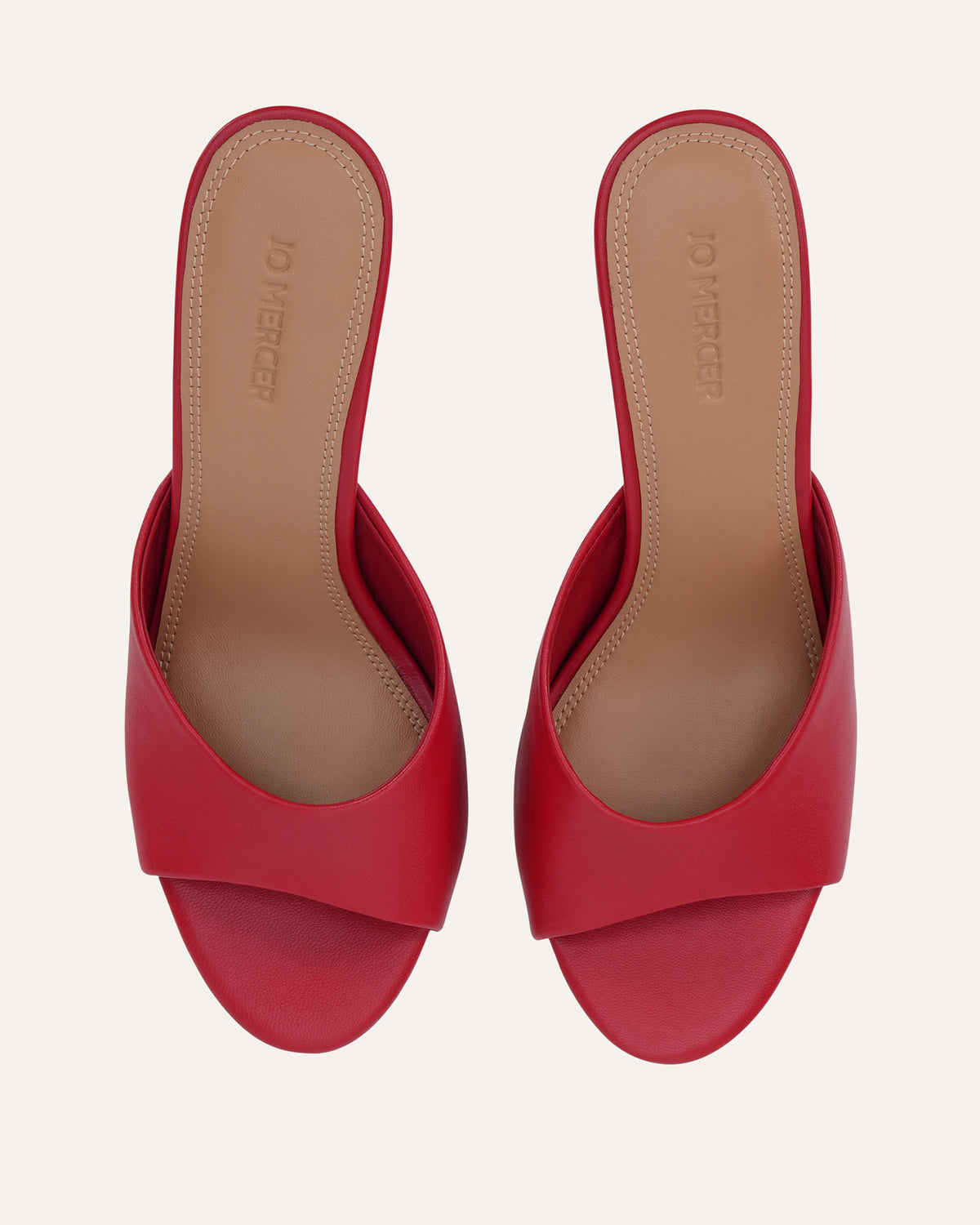 FLORENCE HIGH SANDALS LIPSTICK RED LEATHER