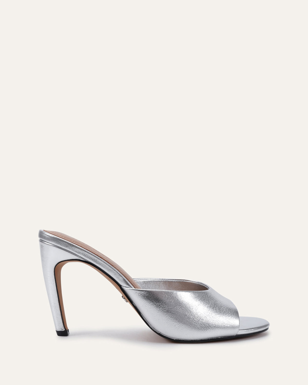 FLORENCE HIGH SANDALS SILVER LEATHER