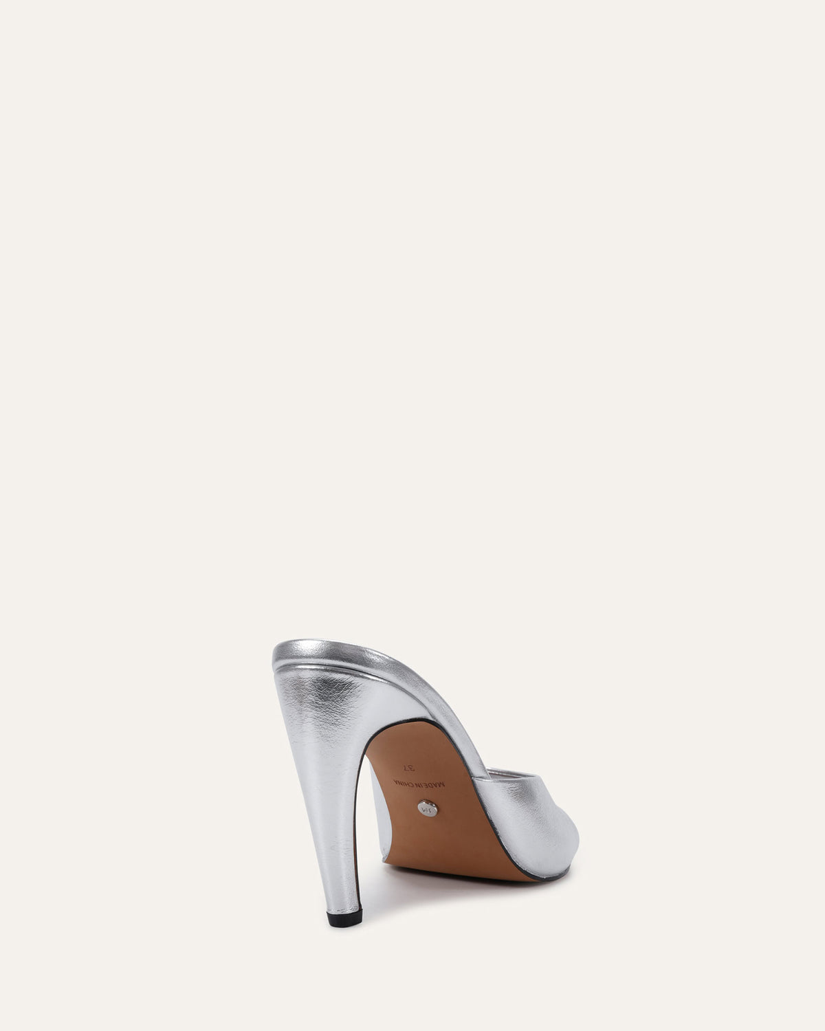 FLORENCE HIGH SANDALS SILVER LEATHER