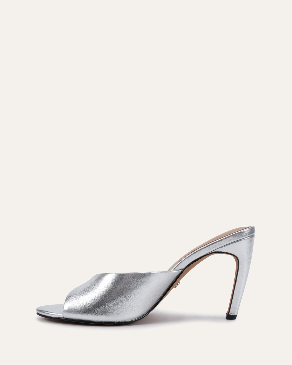FLORENCE HIGH SANDALS SILVER LEATHER
