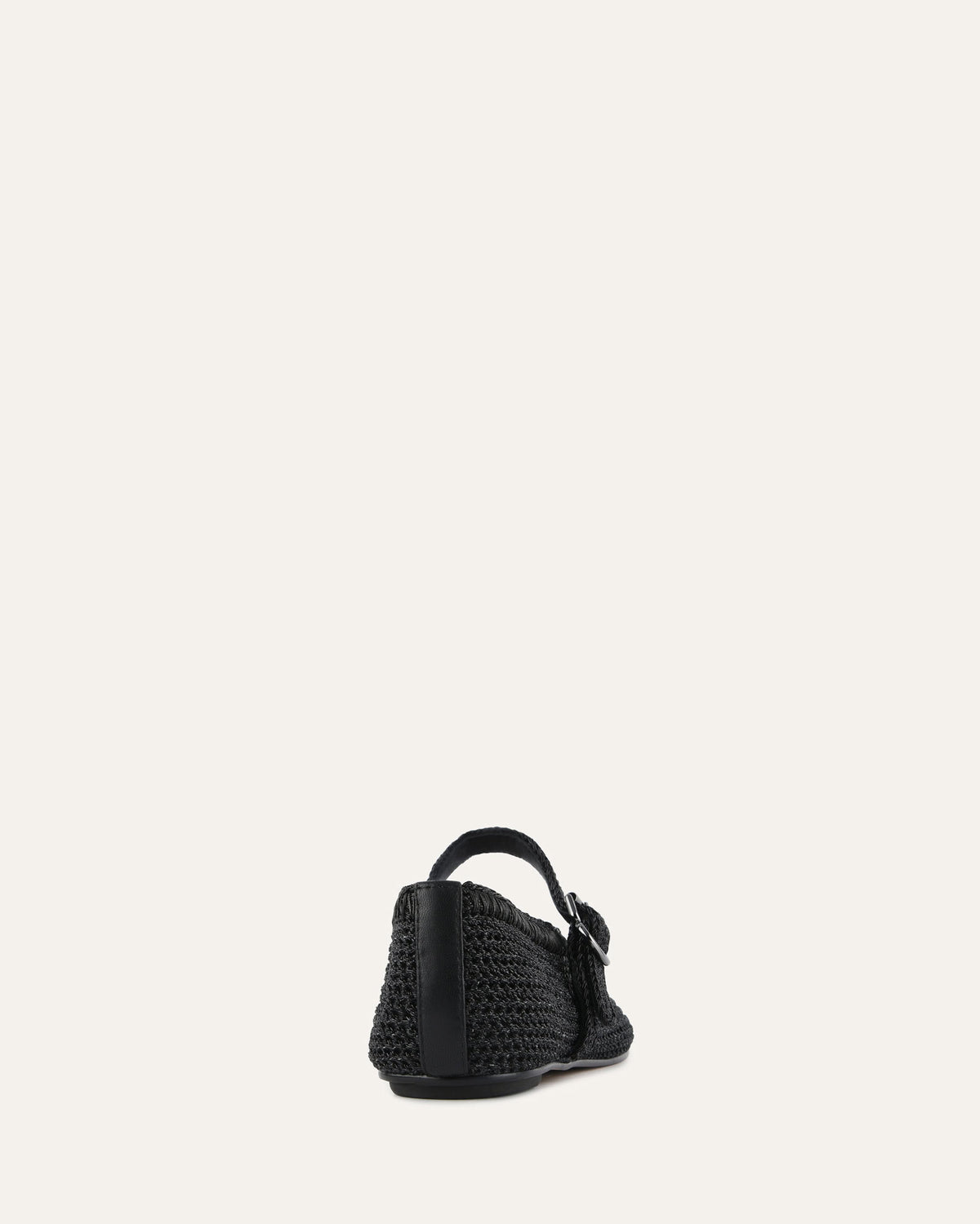 GEORGIE BALLET FLATS BLACK METALLIC