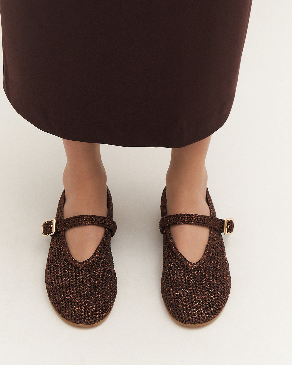 GEORGIE BALLET FLATS BRONZE METALLIC