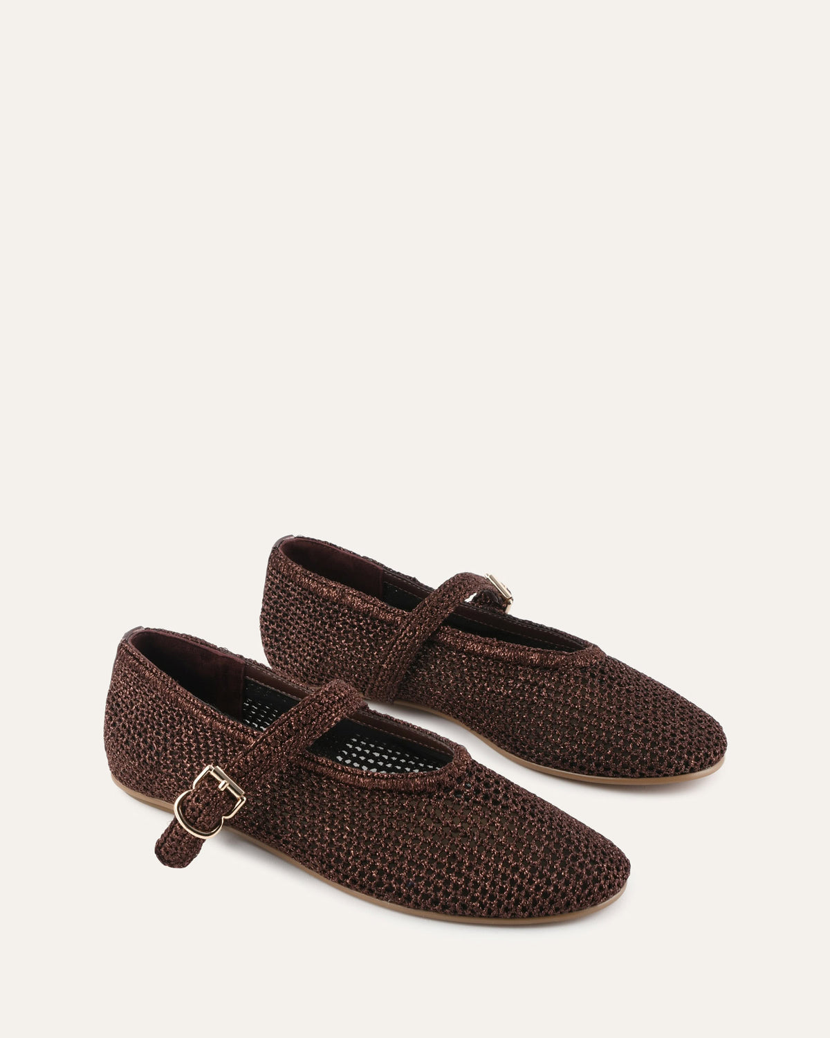 GEORGIE BALLET FLATS BRONZE METALLIC