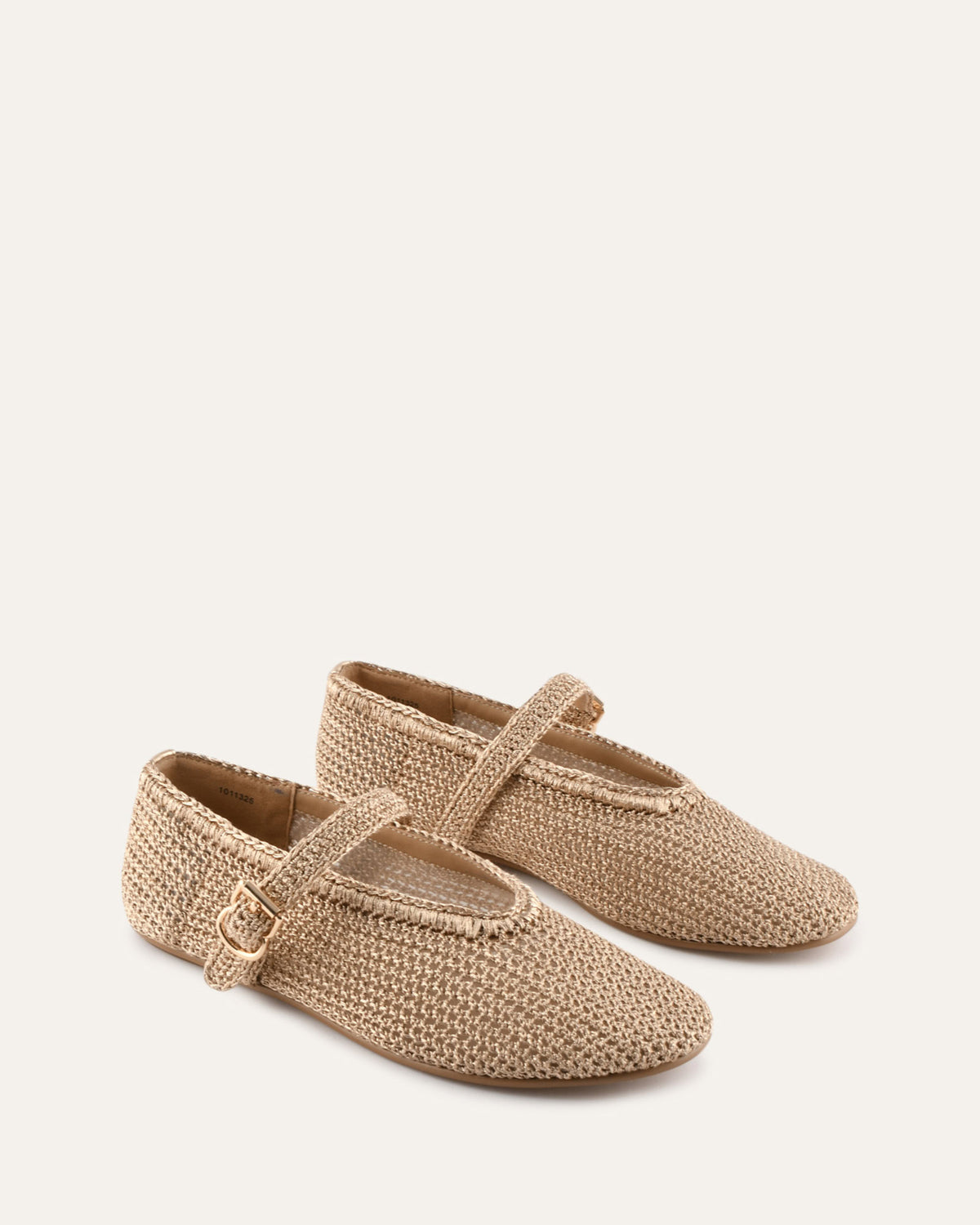 GEORGIE BALLET FLATS SOFT GOLD METALLIC