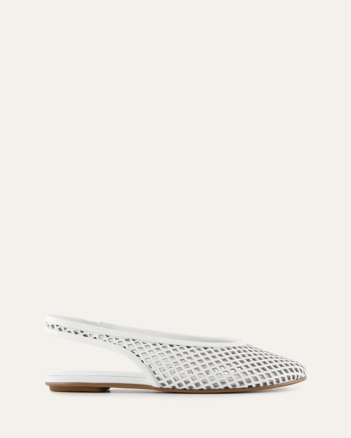 GINKO CASUAL FLATS WHITE LEATHER