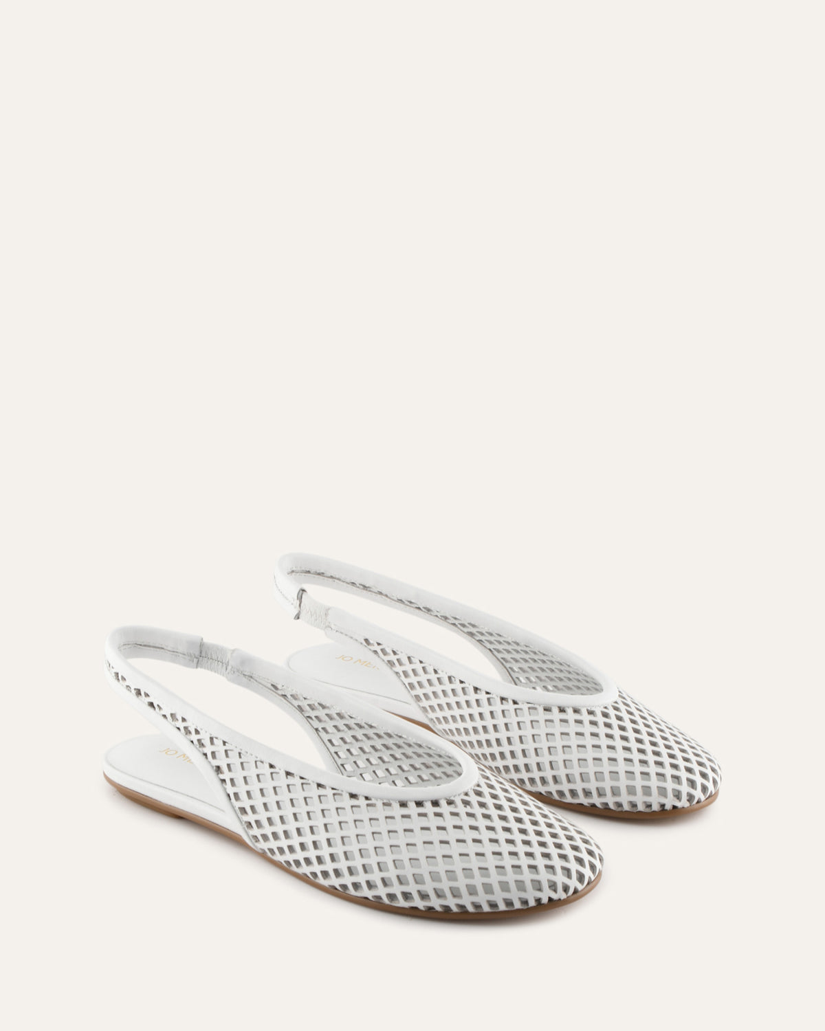 GINKO CASUAL FLATS WHITE LEATHER